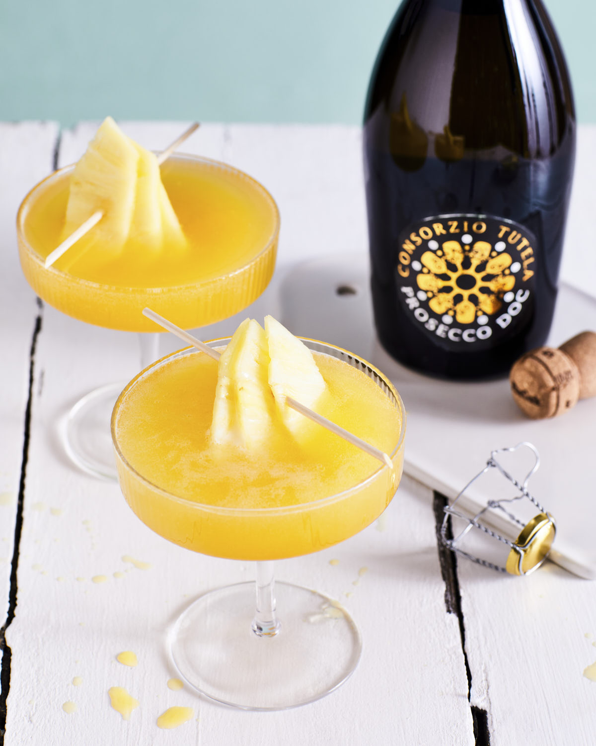 Zum Anstoßen Flirtini Prosecco Martini mit Ananas PROSECCO DOC