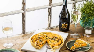Prosecco DOC und Torta Salata mit Kürbis