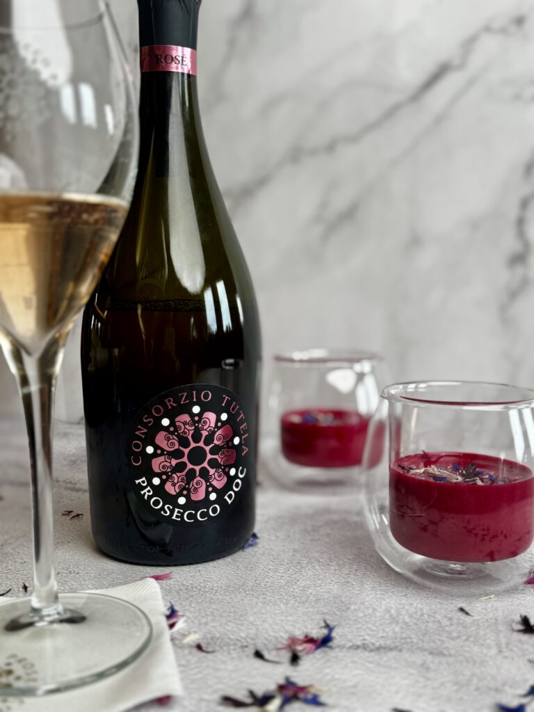 Rote Bete Weinschaumcreme mit prickelndem Prosecco DOC