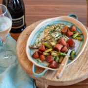Doradenfilet in Kräuterkruste kombiniert mit einem Prosecco DOC Extra Dry